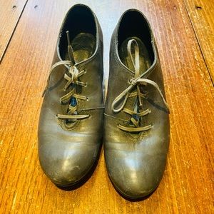 grey goat leather shoes with heels straight from Europe